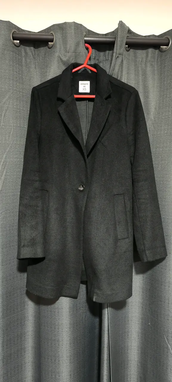 Blazer negro para mujer talla XS - 2