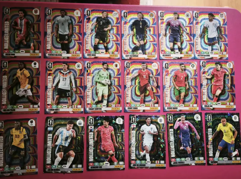 Colección de Tarjetas glitter Panini Edición Limit - 2