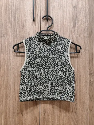Top sin mangas estampado animal print Americano - miniatura 1
