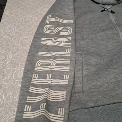 Poleron Everlast mujer gris rosado - miniatura 3
