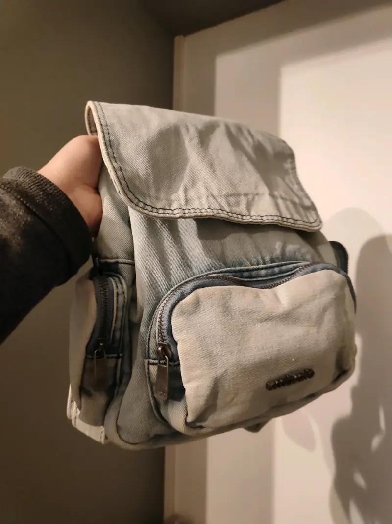Mochila de lona jeans con bolsillos Umbrale - 1