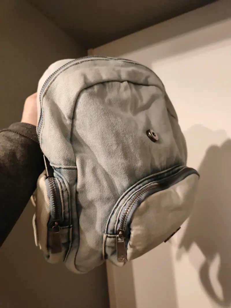 Mochila de lona jeans con bolsillos Umbrale - 3