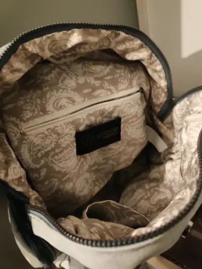 Mochila de lona jeans con bolsillos Umbrale - miniatura 4