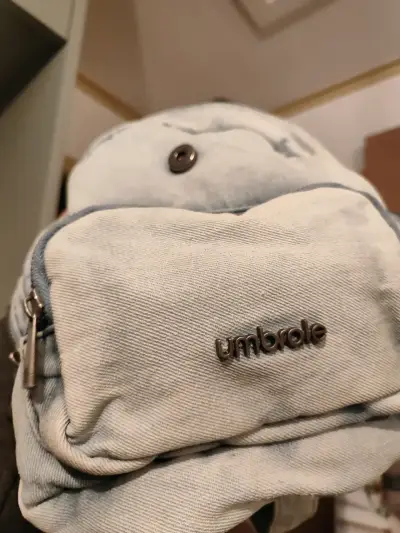 Mochila de lona jeans con bolsillos Umbrale - miniatura 6