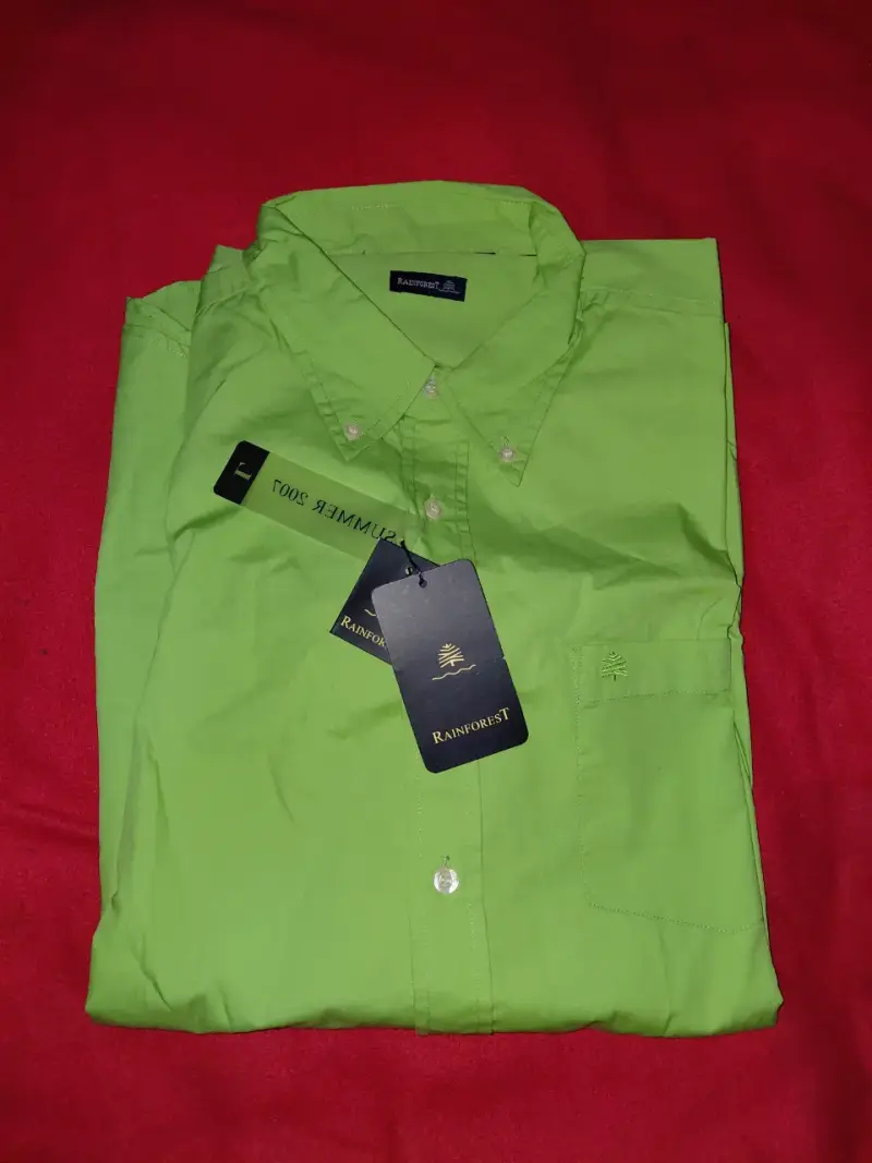 Camisa verde Rainforest para hombre
