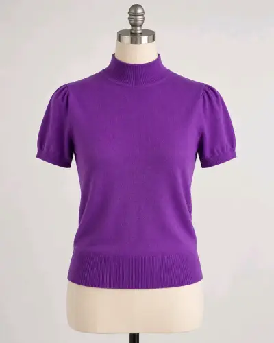 Polera tejida strech talla M ajustable - miniatura 2