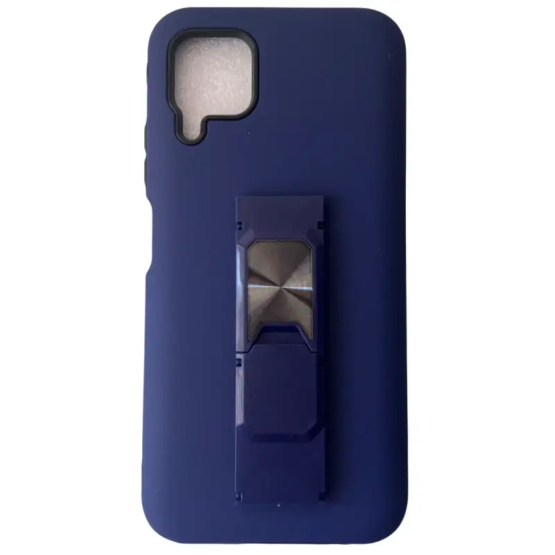 Funda azul para celular con soporte