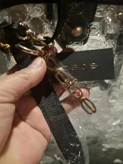 Bolso transparente Bebe con asas negras - miniatura 5