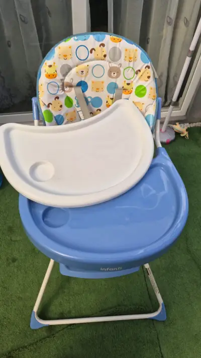 Silla de comer para bebé Infanti azul - miniatura 1