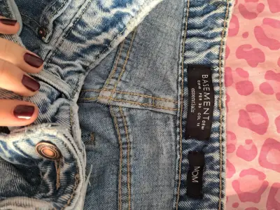 Jeans de mezclilla azul claro Basement para mujer - miniatura 2
