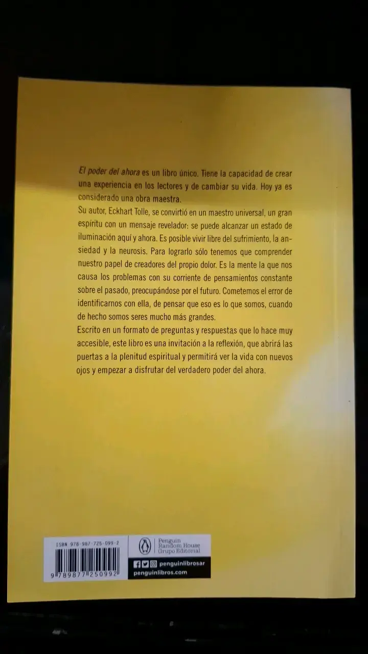 Libro El Poder del Ahora de Eckhart Tolle - 2