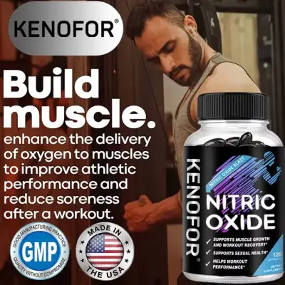 Kenofor Óxido Nítrico crecimiento muscular 120 cap - miniatura 1