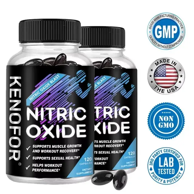 Kenofor Óxido Nítrico crecimiento muscular 120 cap - 5