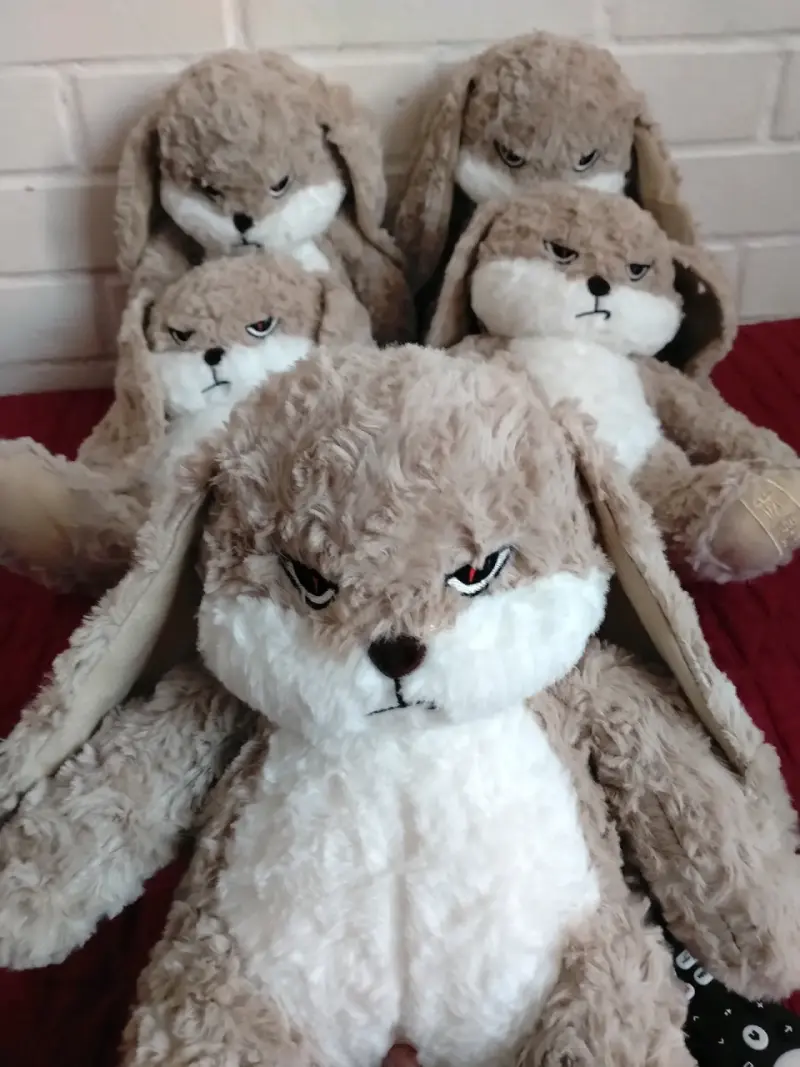 Peluche Conejo Beige Suave y Tierno - 2