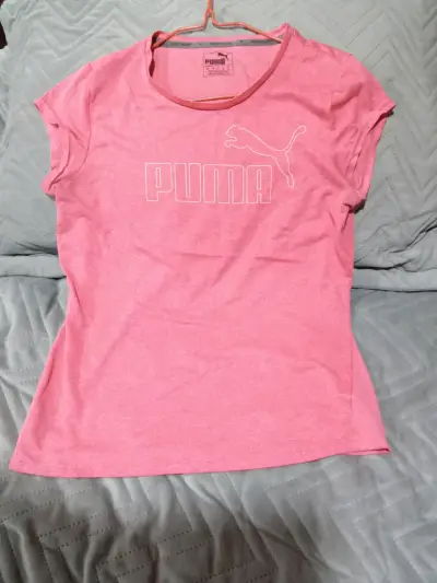Polera rosa Puma para mujer - miniatura 1