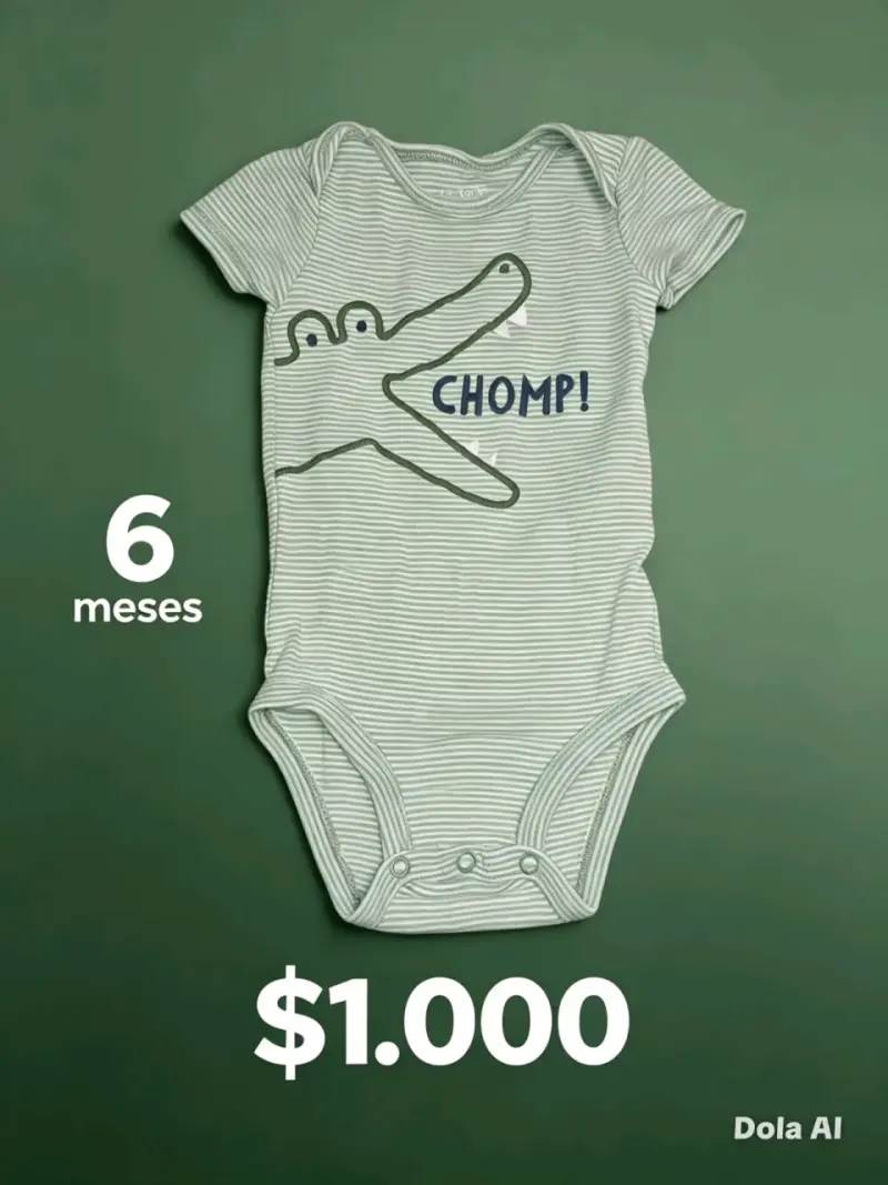 Body de bebé con diseño de cocodrilo