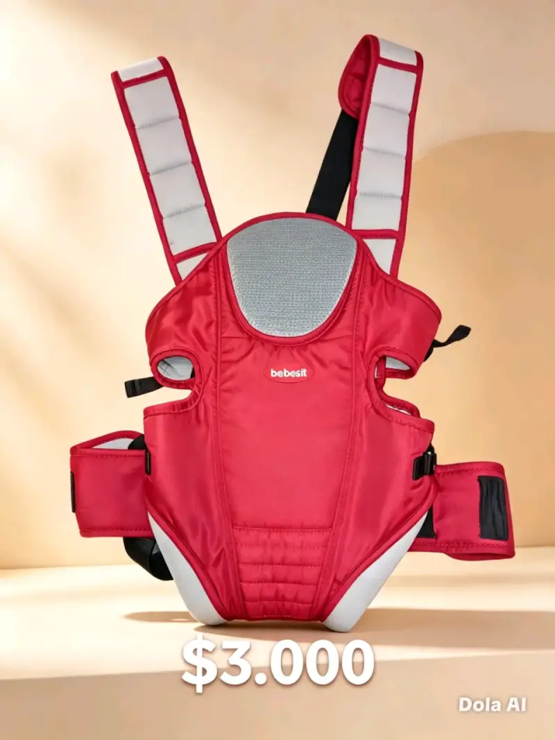 Portabebés ergonómico rojo Bebesit