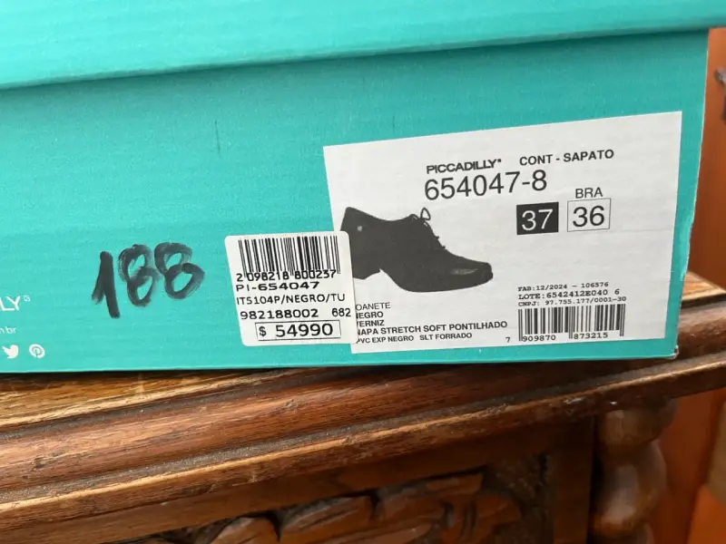 Zapatos de charol negros Piccadilly con taco - 5