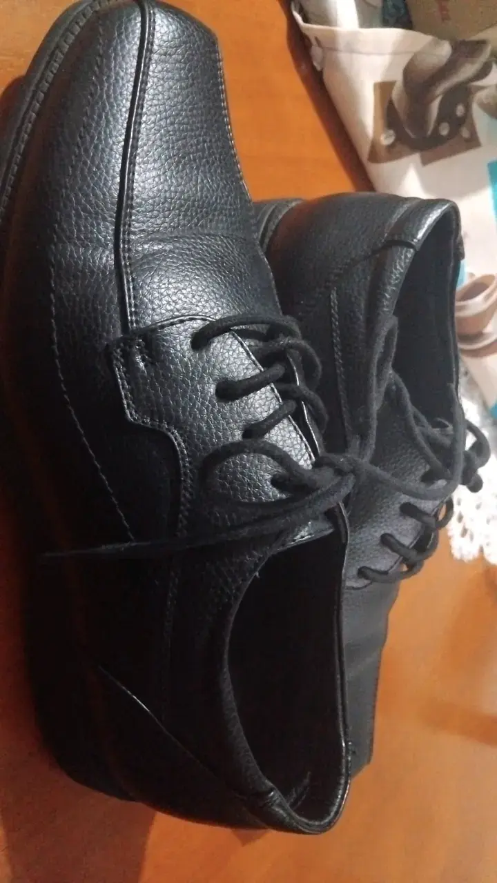 Zapatos de cuero negro para hombre - 2