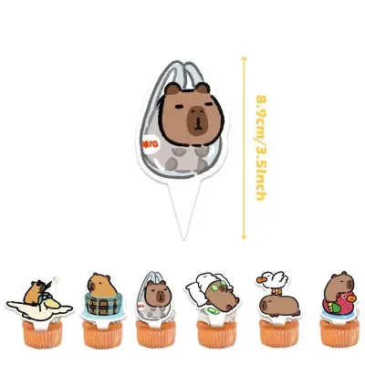 Set de Decoración de Cumpleaños con Capibara - miniatura 2