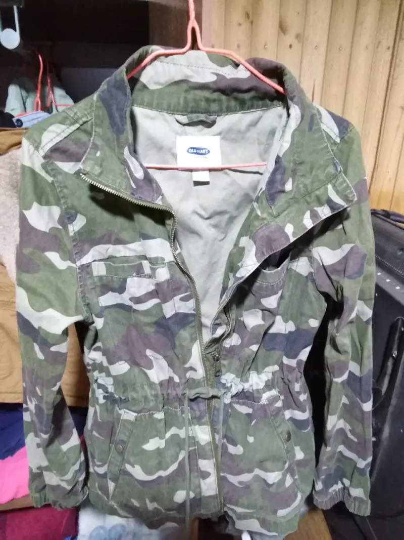 Chaqueta camuflada verde Old Navy para mujer - 1