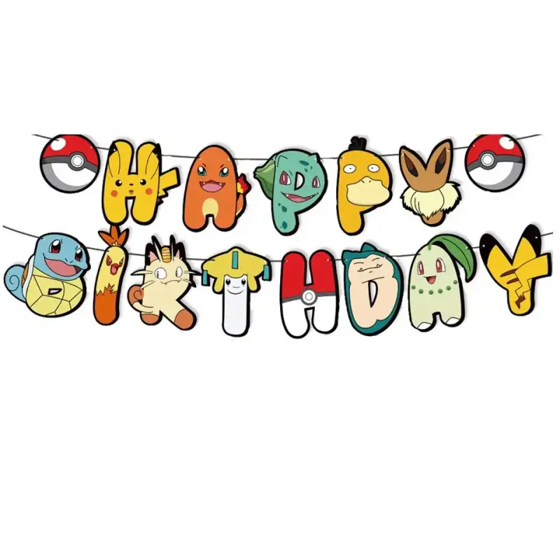 Decoración de cumpleaños temática Pokémon - 1
