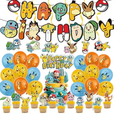 Decoración de cumpleaños temática Pokémon - miniatura 4