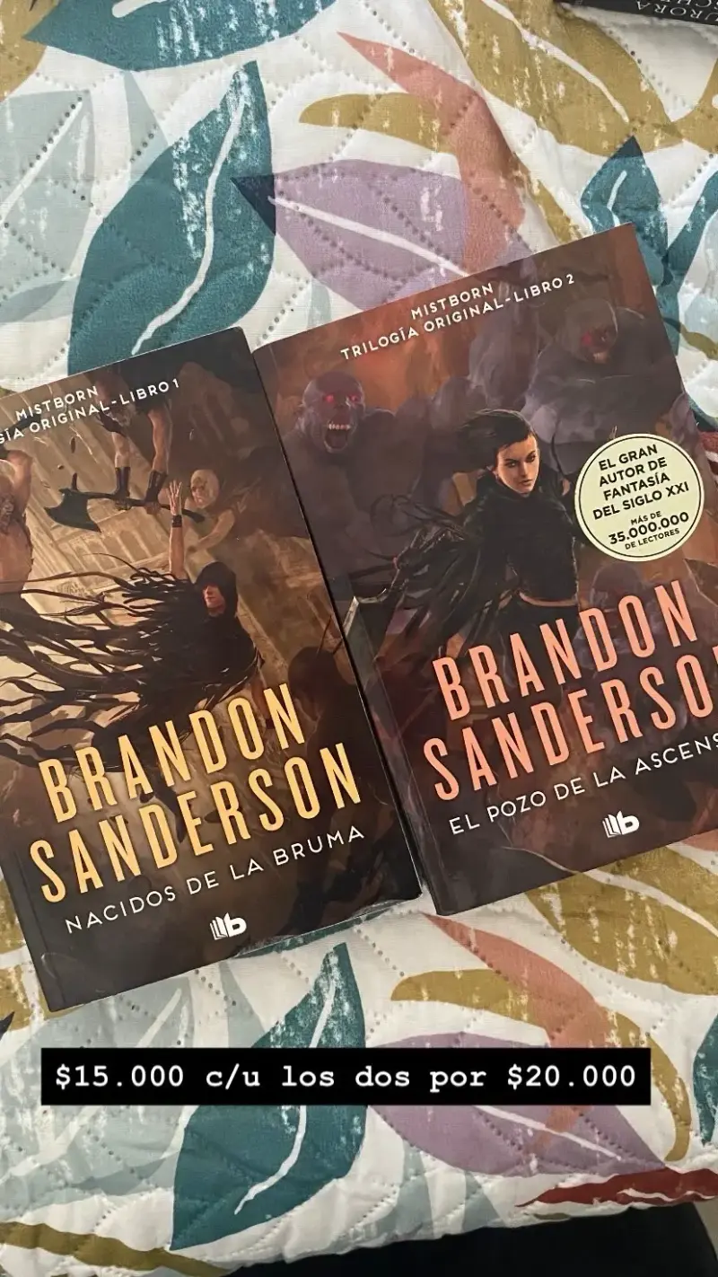 Libros Mistborn de Brandon Sanderson - Trilogía Original - 1