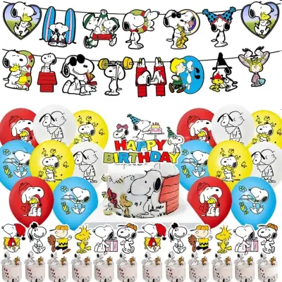 Set de Decoración de Cumpleaños Snoopy - miniatura 1