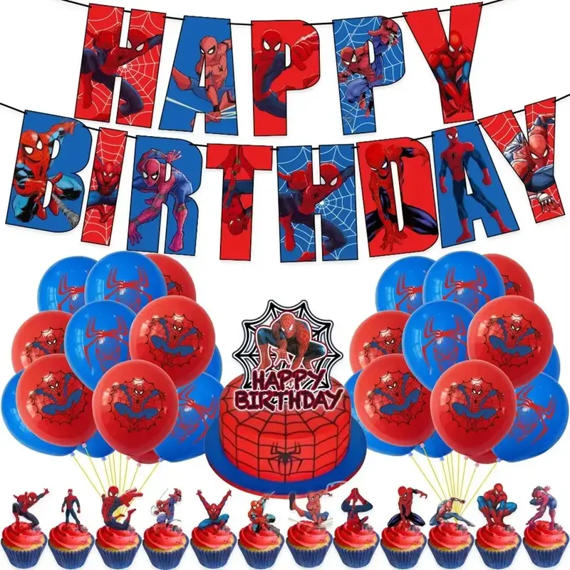 Decoración de cumpleaños temática de Spiderman - 4