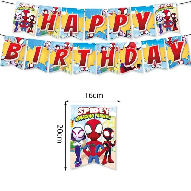 Decoración de cumpleaños Spidey y sus amigos - 5