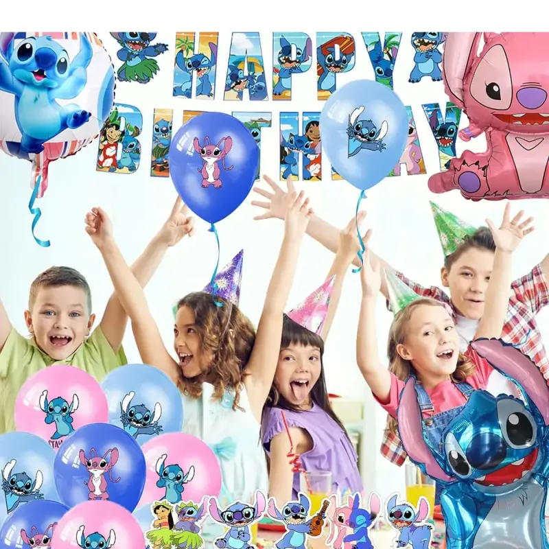 Set de decoración de cumpleaños Stitch - 3