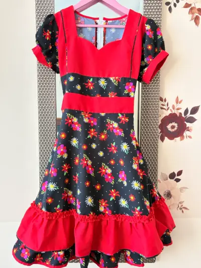Vestido chinita cueca chilena - miniatura 1