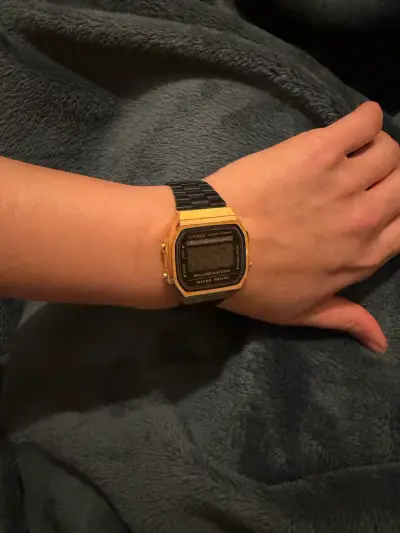 Reloj Casio Vintage Electro Luminescence Negro y Dorado - miniatura 6
