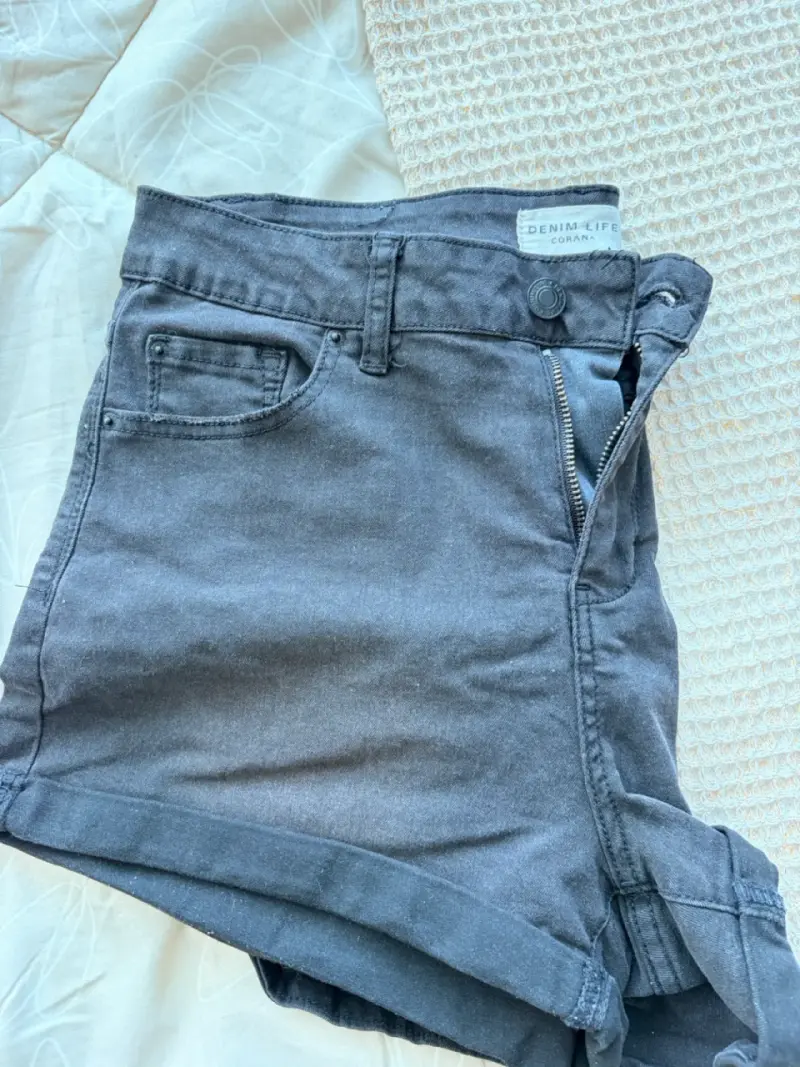 Shorts de mezclilla negro Denim Life talla 44 - 4