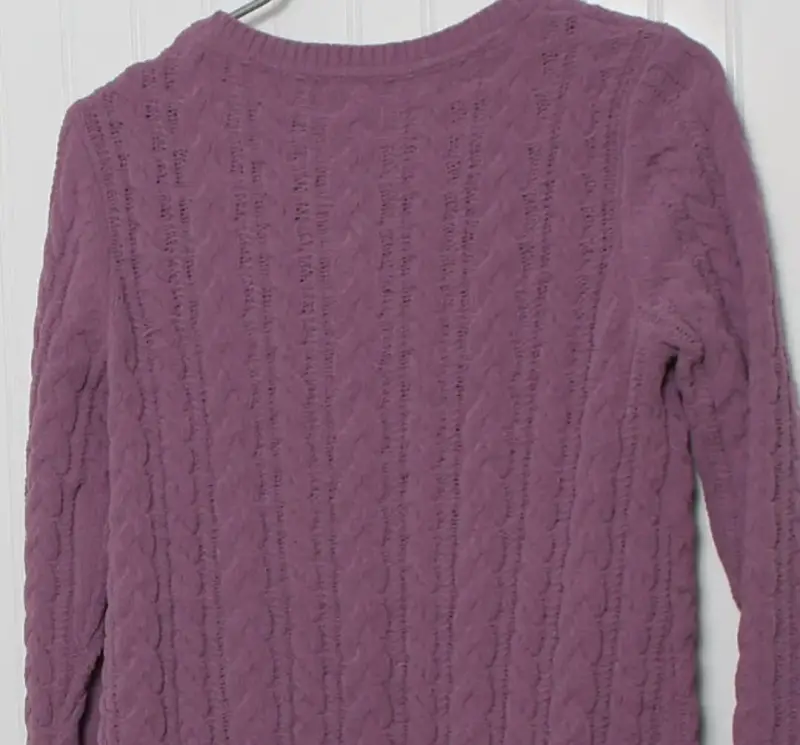 Suéter de punto morado para mujer - 2