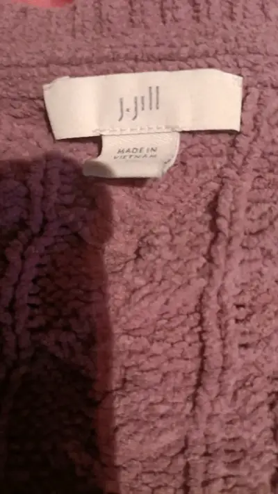 Suéter de punto morado para mujer - miniatura 5