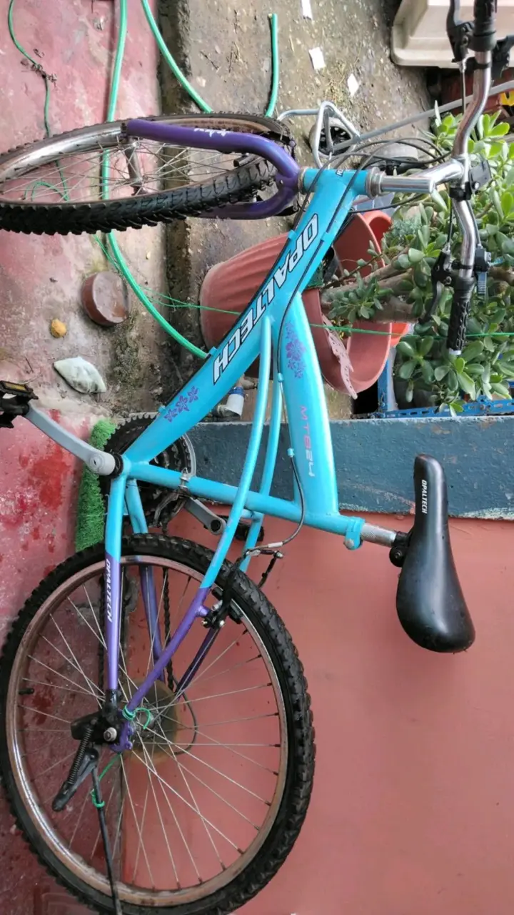 Bicicleta montaña Oratech MT824 azul y morado