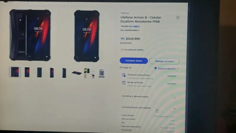 Smartphone Ulefone Armor 8 resistente al agua - 4