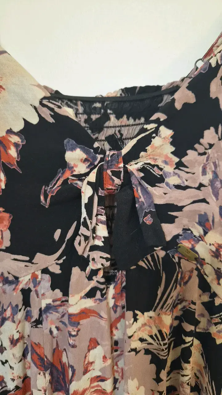 Vestido largo floral con tirantes - 2