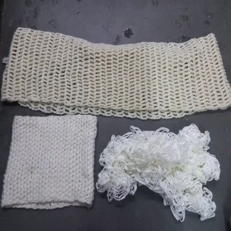 Conjunto de tejidos de lana artesanal