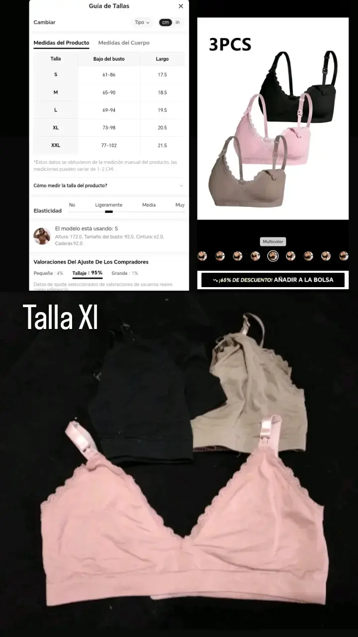 Set de Bolsas de Maternidad 5 Piezas y sostenes ma - 2