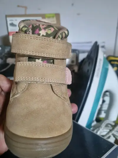 Botines de niño Coniglio beige con diseño floral - miniatura 1