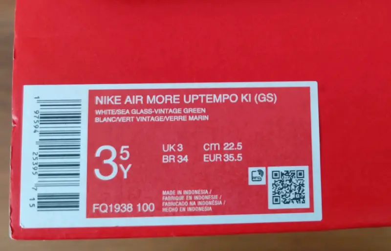 Nike Uptempo Kids talla grande (22.5cm) - 6
