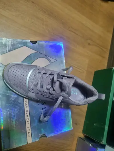 Zapatillas deportivas lila Skechers con espuma de - miniatura 1
