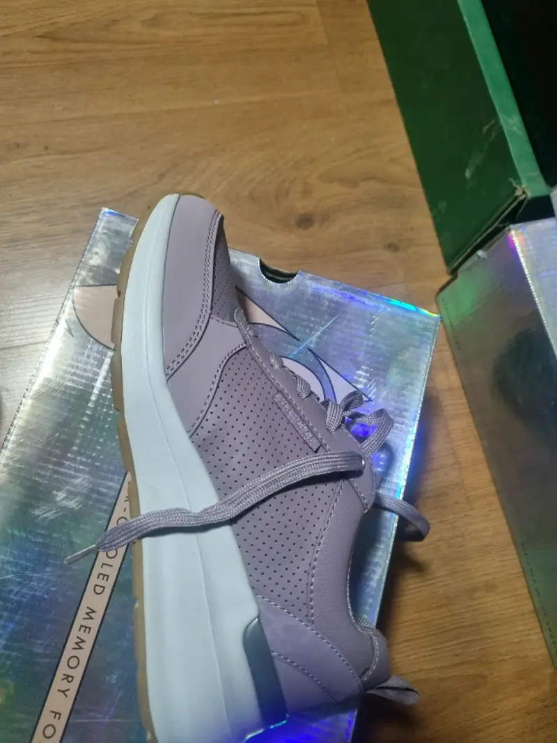 Zapatillas deportivas lila Skechers con espuma de - 4