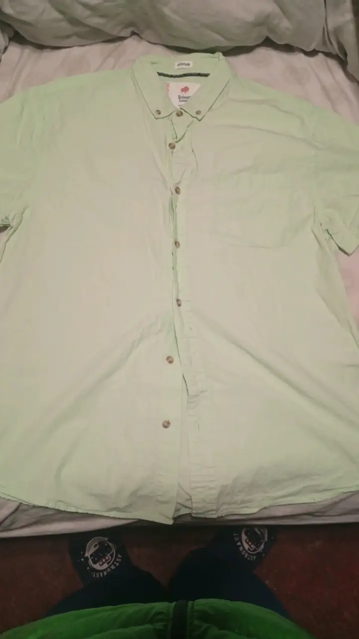 Camisa verde claro Robert Lewis para hombre - 3