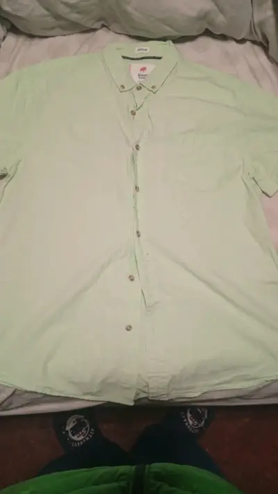 Camisa verde claro Robert Lewis para hombre - miniatura 3