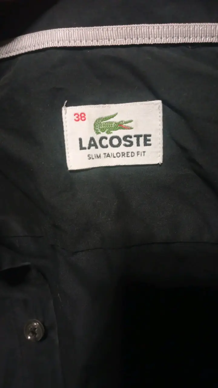Camisa Lacoste negra de hombre - 3