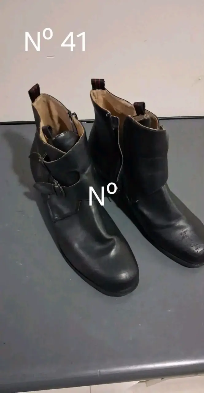 Botines de cuero negros talla 41 - 1